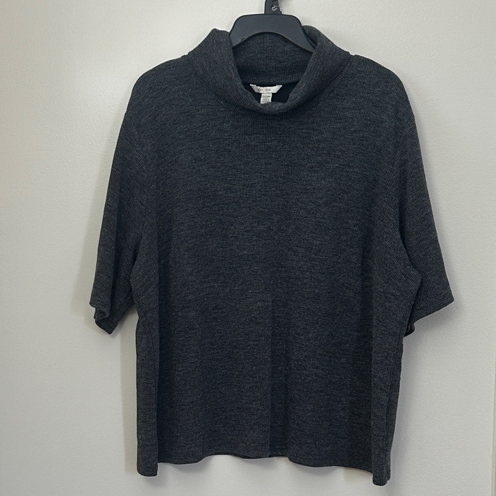 Cato Dark Gray Cowl Neck Sweater Women's 22/24W, EUC